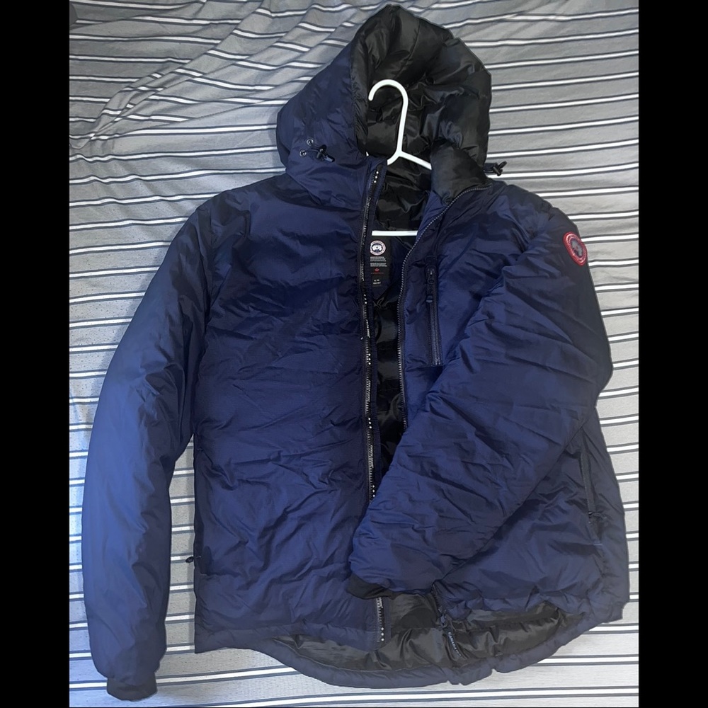 Slightly Used Canada Goose Lodge Down Hoodie Jacket